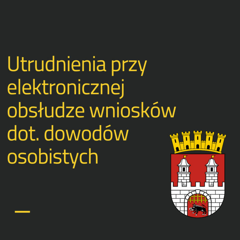 Utrudnienia przy elektronicznej obsłudze wniosków o dowód osobisty.