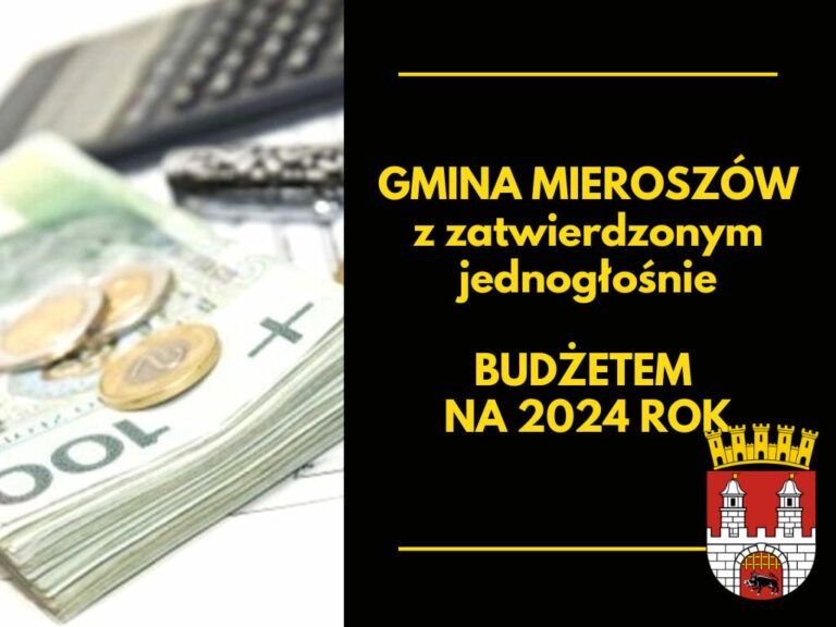 Gmina Mieroszów z zatwierdzonym budżetem na 2024