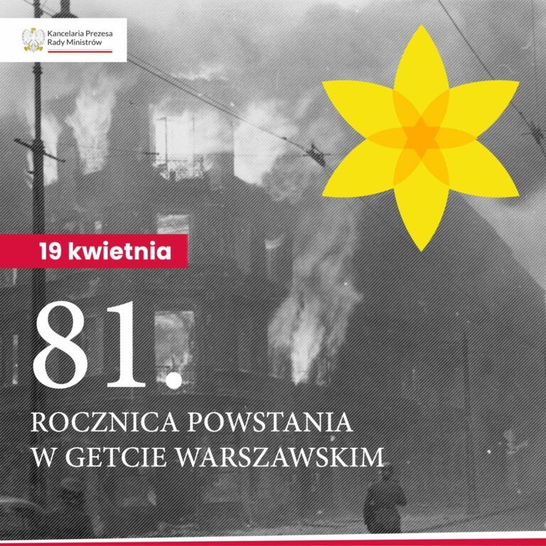 81 rocznica wybuchu powstania w getcie warszawskim