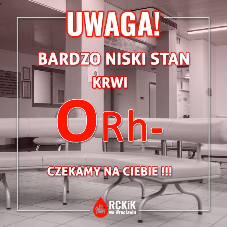 PILNE! POTRZEBNA KREW GRUPY 0 RH-