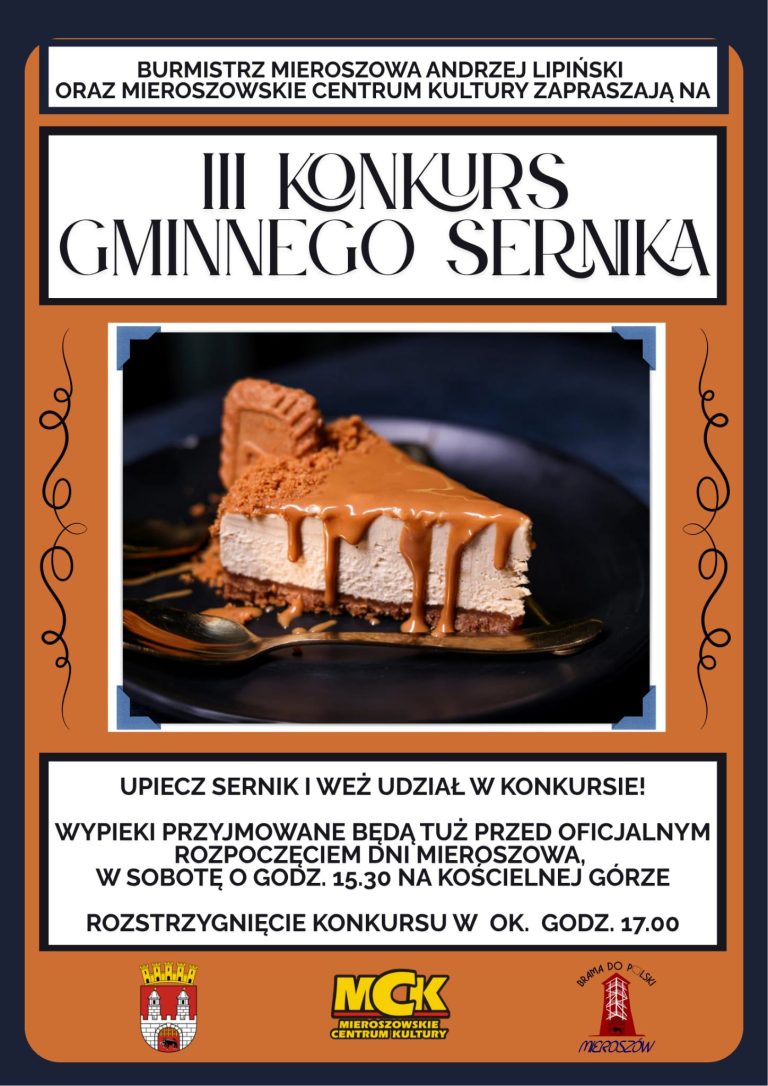 Ogłaszamy III konkurs Gminnego Sernika