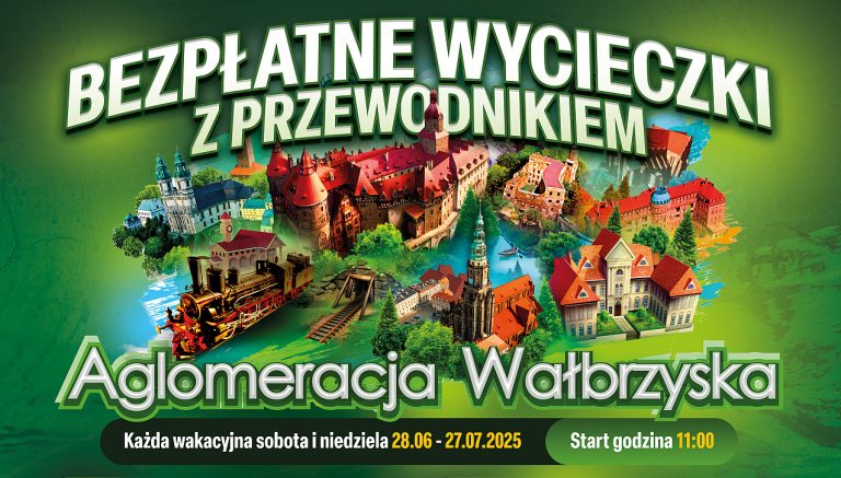 Bezpłatne wycieczki z przewodnikiem po Aglomeracji Wałbrzyskiej
