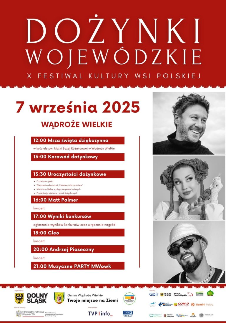 DOŻYNKI WOJEWÓDZKIE 2025 – X Festiwal Kultury Wsi Polskiej