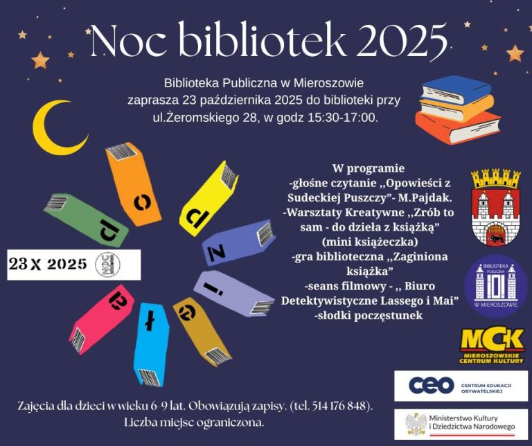 Noc bibliotek to ogólnopolska akcja promująca czytelnictwo
