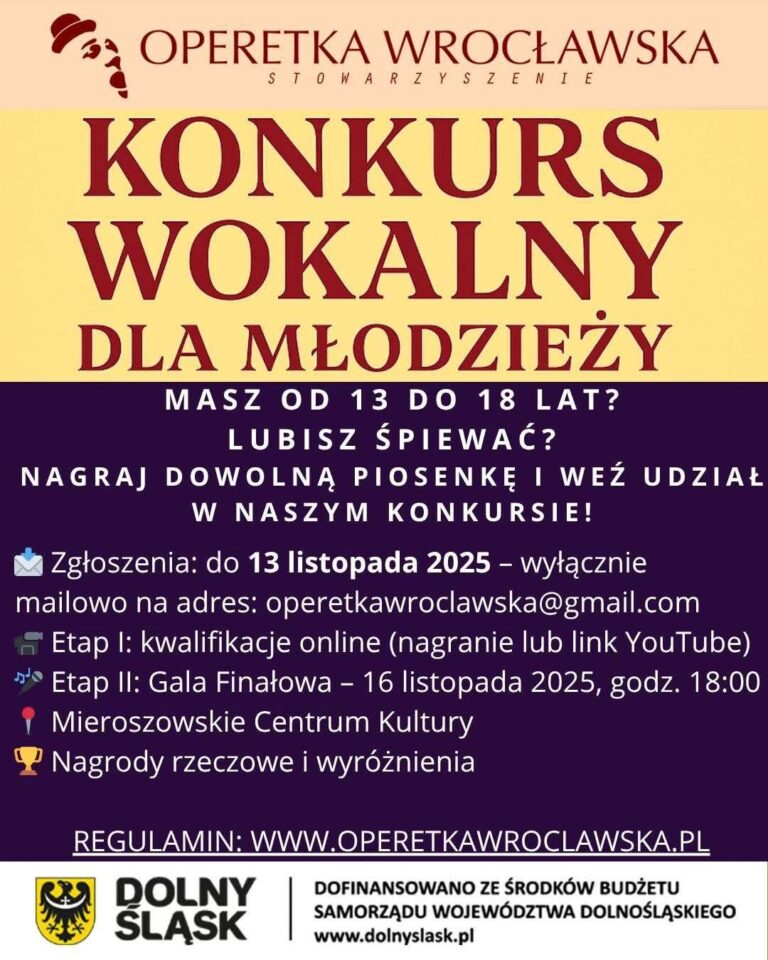 Konkurs Wokalny dla Młodzieży