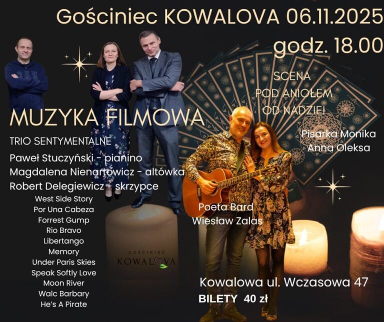 Zapraszamy na koncert Muzyki Filmowej – Trio Sentymentalne
