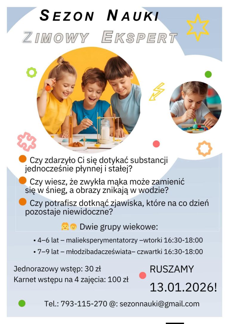 Mamy wśród naszych mieszkańców młodych naukowców, ciekawych świata ?