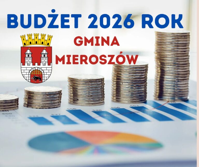 Budżet Gminy Mieroszów na 2026 rok został PRZYJĘTY