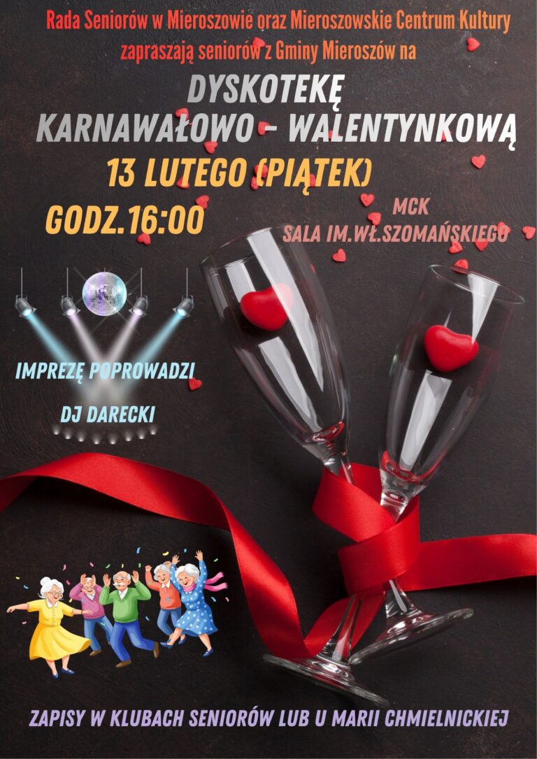 Drodzy Seniorzy z naszej Gminy