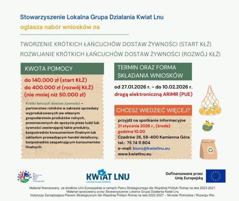 Tworzenie i rozwijanie krótkich łańcuchów dostaw żywności