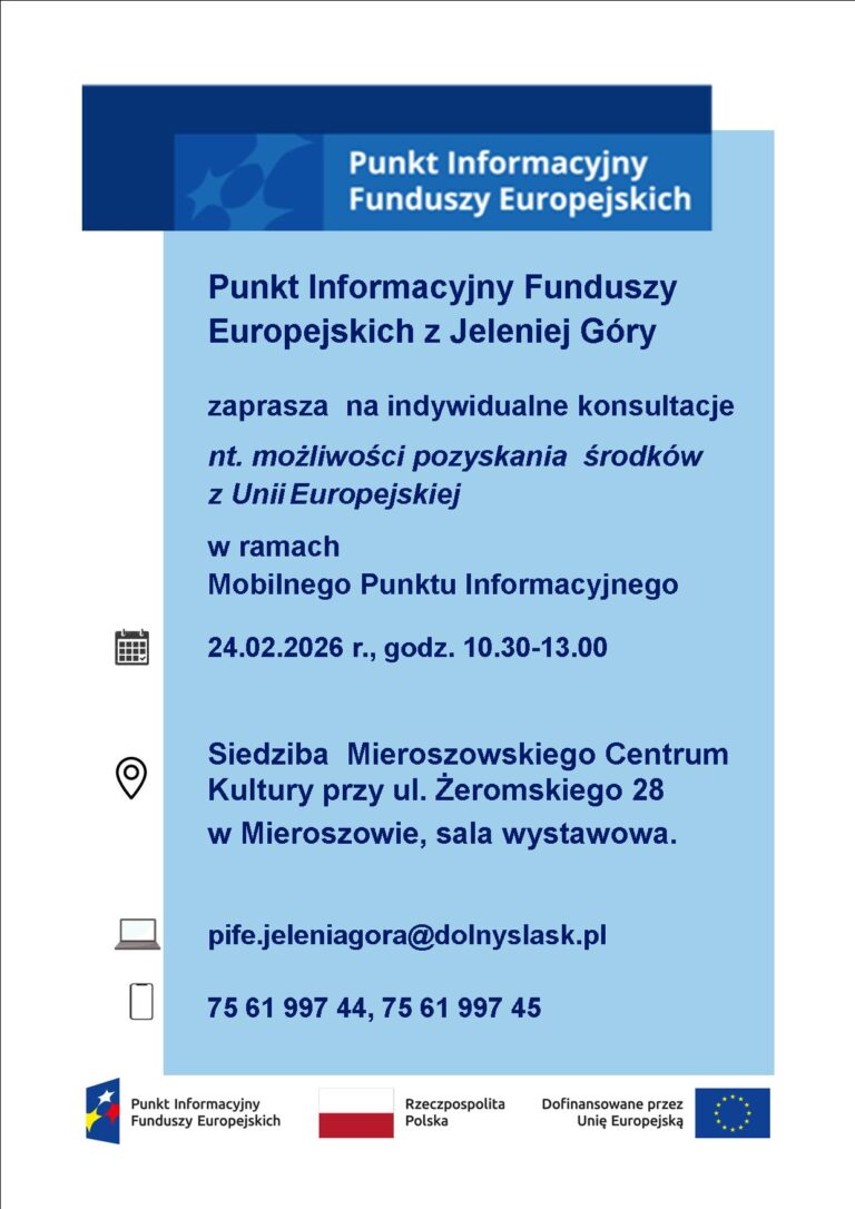Punkt Informacyjny Funduszy Europejskich z Jeleniej Góry