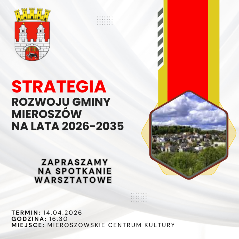 Zapraszamy na spotkanie dot. Strategii Rozwoju Gminy Mieroszów