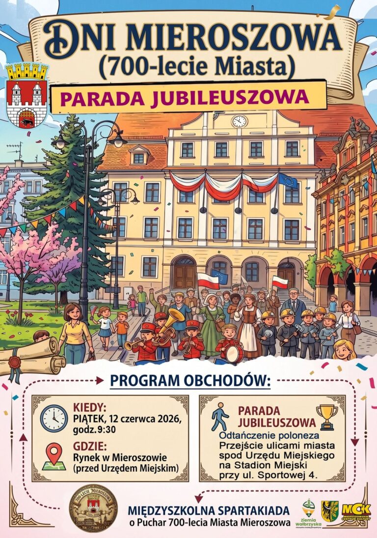 Już jutro rozpoczynamy świętowanie Dni Mieroszowa!