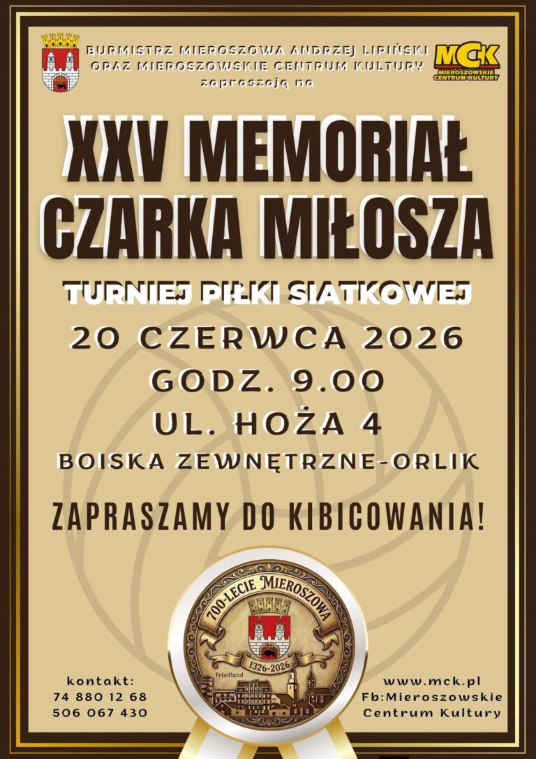 25 Memoriał Czarka Miłosza
