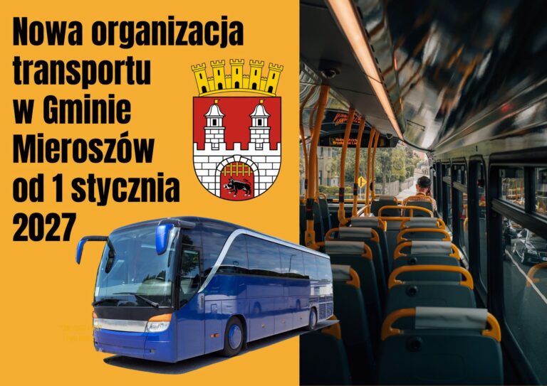 Ważna informacja dla mieszkańców! Nowy organizator transportu od 2027 roku